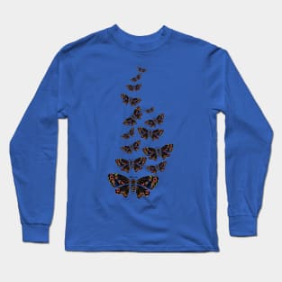 Aboriginal Art - Butterfly Long Sleeve T-Shirt